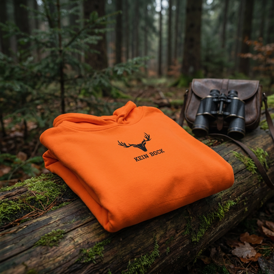 Herren Jagd Hoodie "Kein Bock" (bestickt)