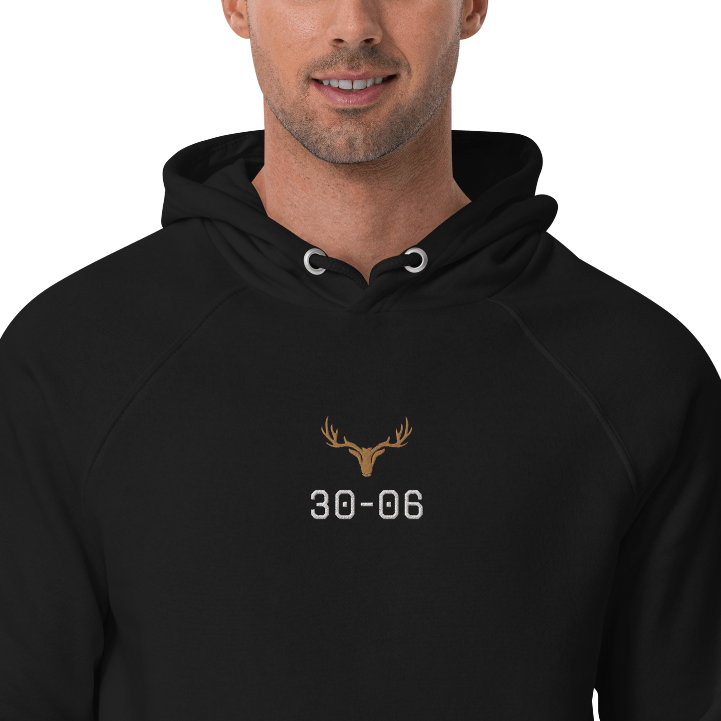 Herren Jagd Hoodie aus der "Kaliber Serie" 30-06 (bestickt)