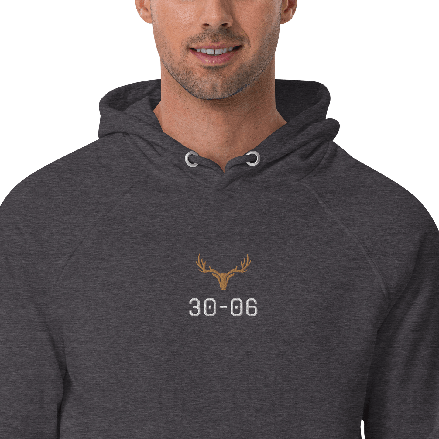 Herren Jagd Hoodie aus der "Kaliber Serie" 30-06 (bestickt)