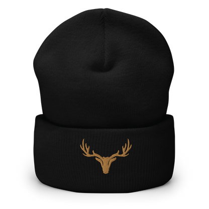 Umgeschlagene Jagd Beanie mit Logo