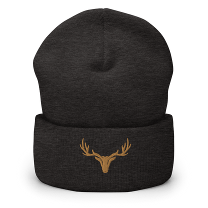 Umgeschlagene Jagd Beanie mit Logo