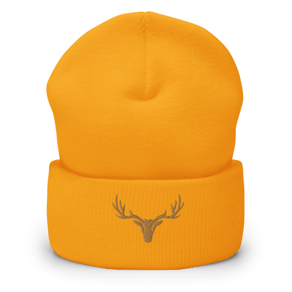 Umgeschlagene Jagd Beanie mit Logo