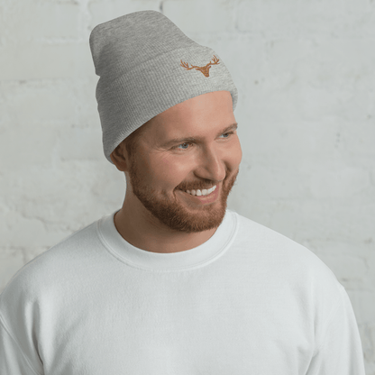 Umgeschlagene Jagd Beanie mit Logo