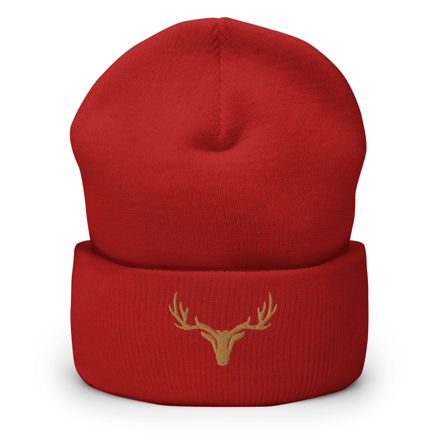 Umgeschlagene Jagd Beanie mit Logo