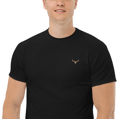 Klassisches Jagd Herren-T-Shirt mit Jagd Logo (bestickt, Farben wählbar)