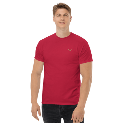 Klassisches Jagd Herren-T-Shirt mit Jagd Logo (bestickt, Farben wählbar)