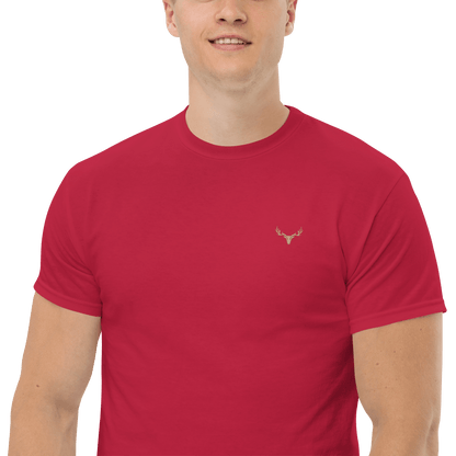 Klassisches Jagd Herren-T-Shirt mit Jagd Logo (bestickt, Farben wählbar)