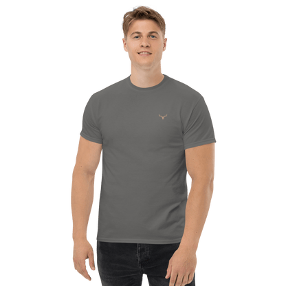 Klassisches Jagd Herren-T-Shirt mit Jagd Logo (bestickt, Farben wählbar)