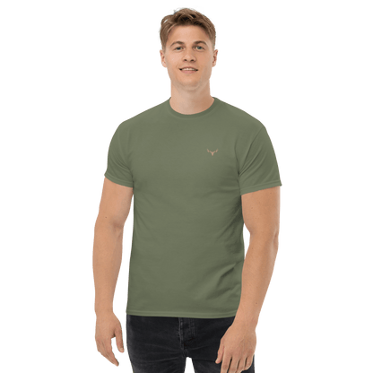 Klassisches Jagd Herren-T-Shirt mit Jagd Logo (bestickt, Farben wählbar)
