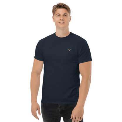 Klassisches Jagd Herren-T-Shirt mit Jagd Logo (bestickt, Farben wählbar)
