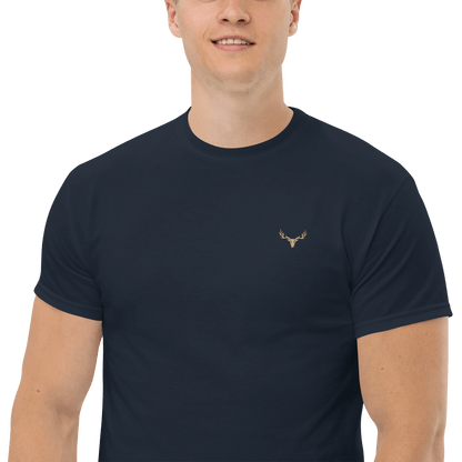 Klassisches Jagd Herren-T-Shirt mit Jagd Logo (bestickt, Farben wählbar)