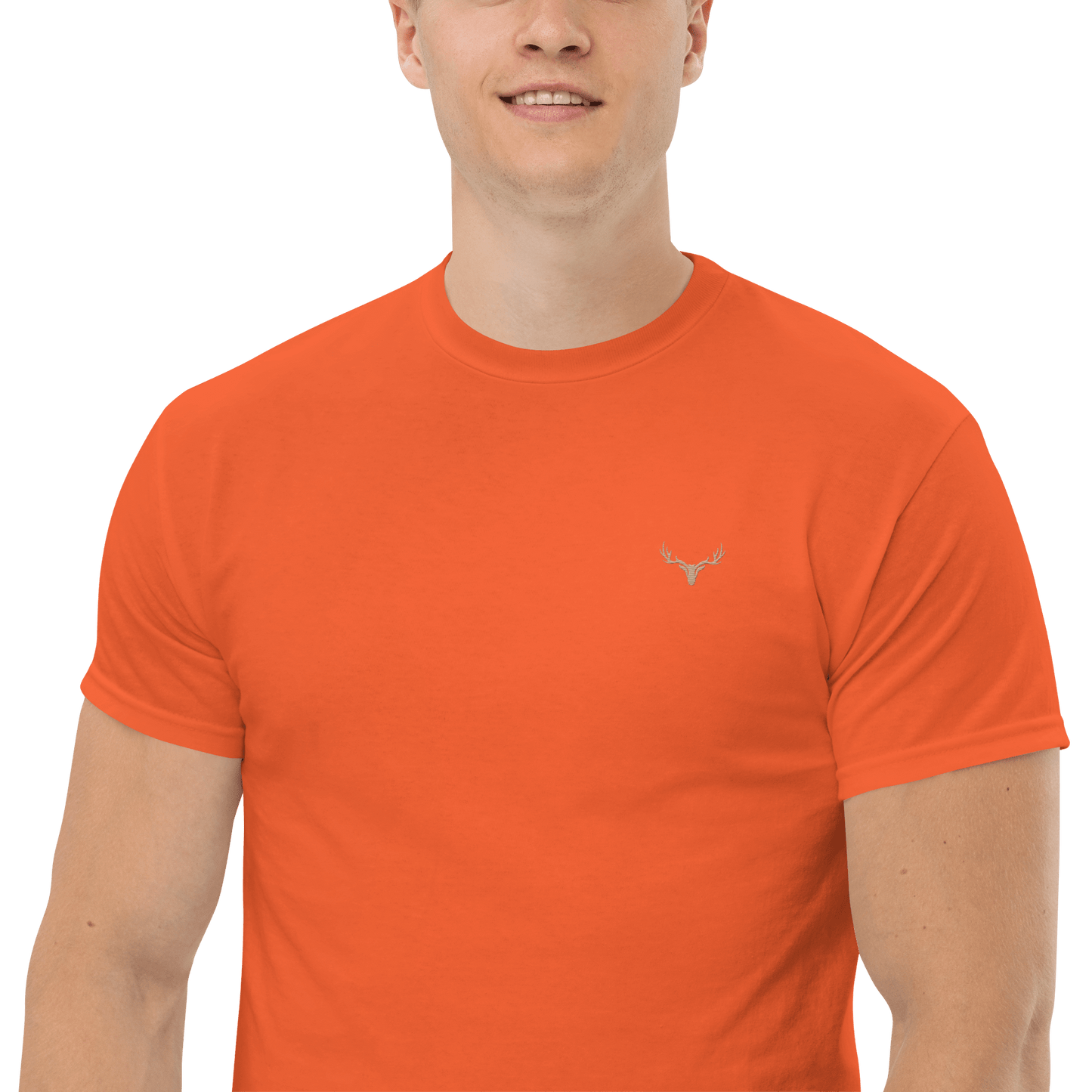 Klassisches Jagd Herren-T-Shirt mit Jagd Logo (bestickt, Farben wählbar)