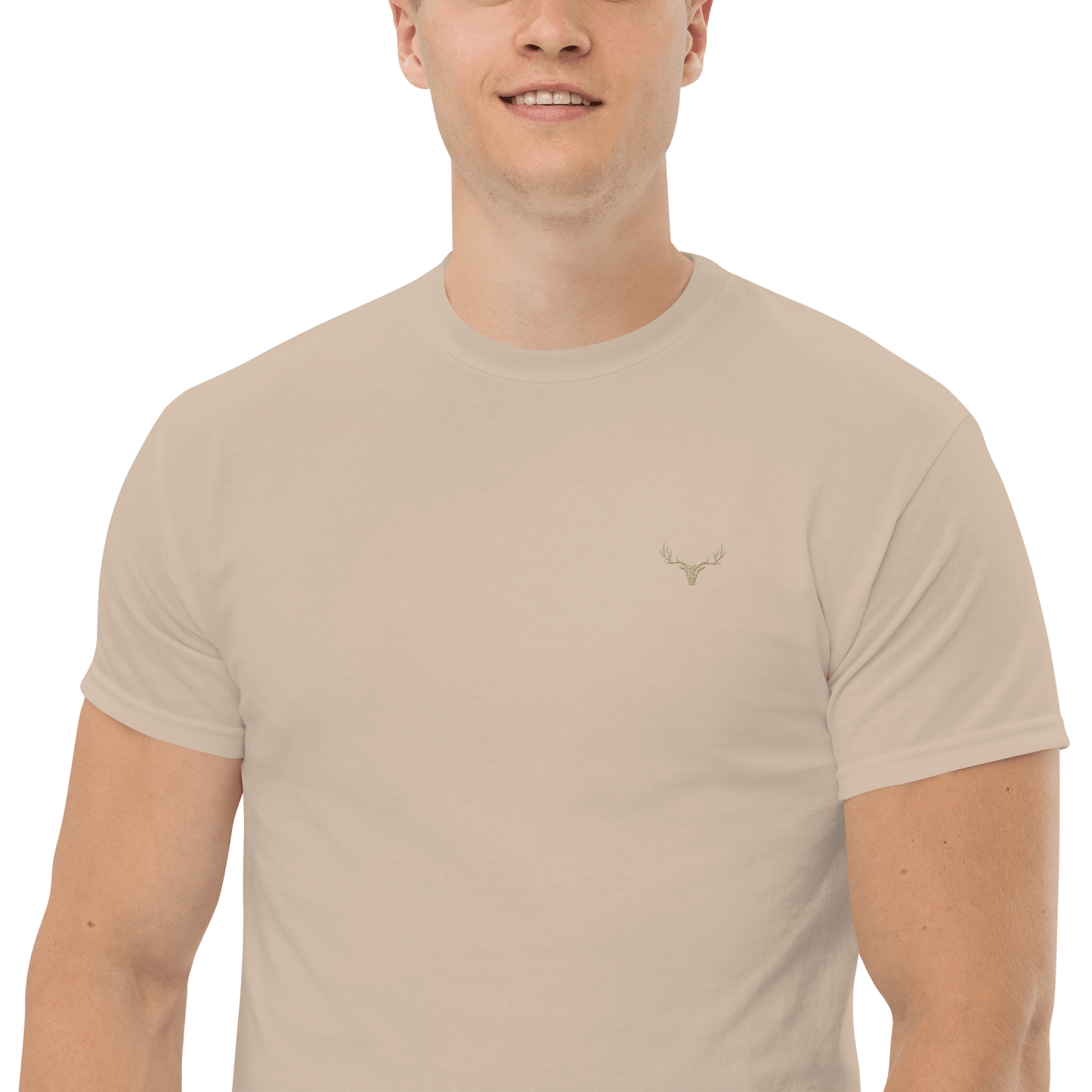 Klassisches Jagd Herren-T-Shirt mit Jagd Logo (bestickt, Farben wählbar)