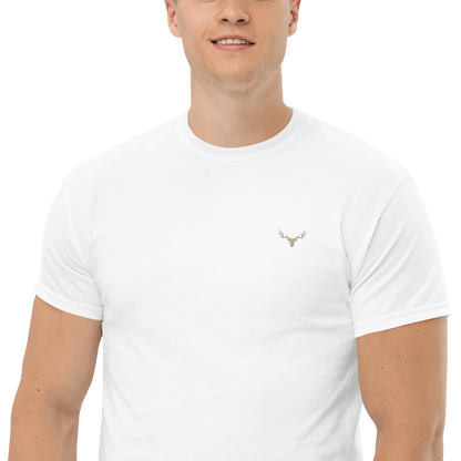 Klassisches Jagd Herren-T-Shirt mit Jagd Logo (bestickt, Farben wählbar)