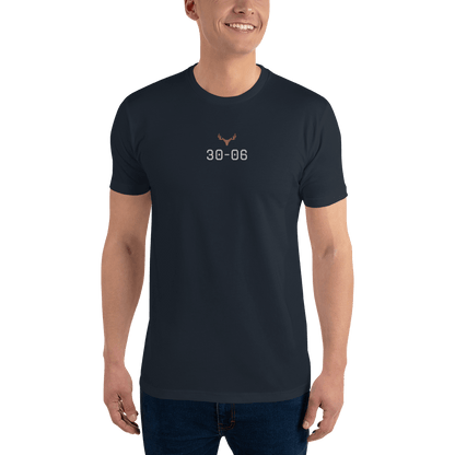 Kurzärmeliges Slim Herren T-Shirt Kaliber 30-06