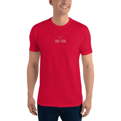 Kurzärmeliges Slim Herren T-Shirt Kaliber 30-06