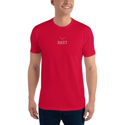 Kurzärmeliges Slim Herren T-Shirt Kaliber 8x57