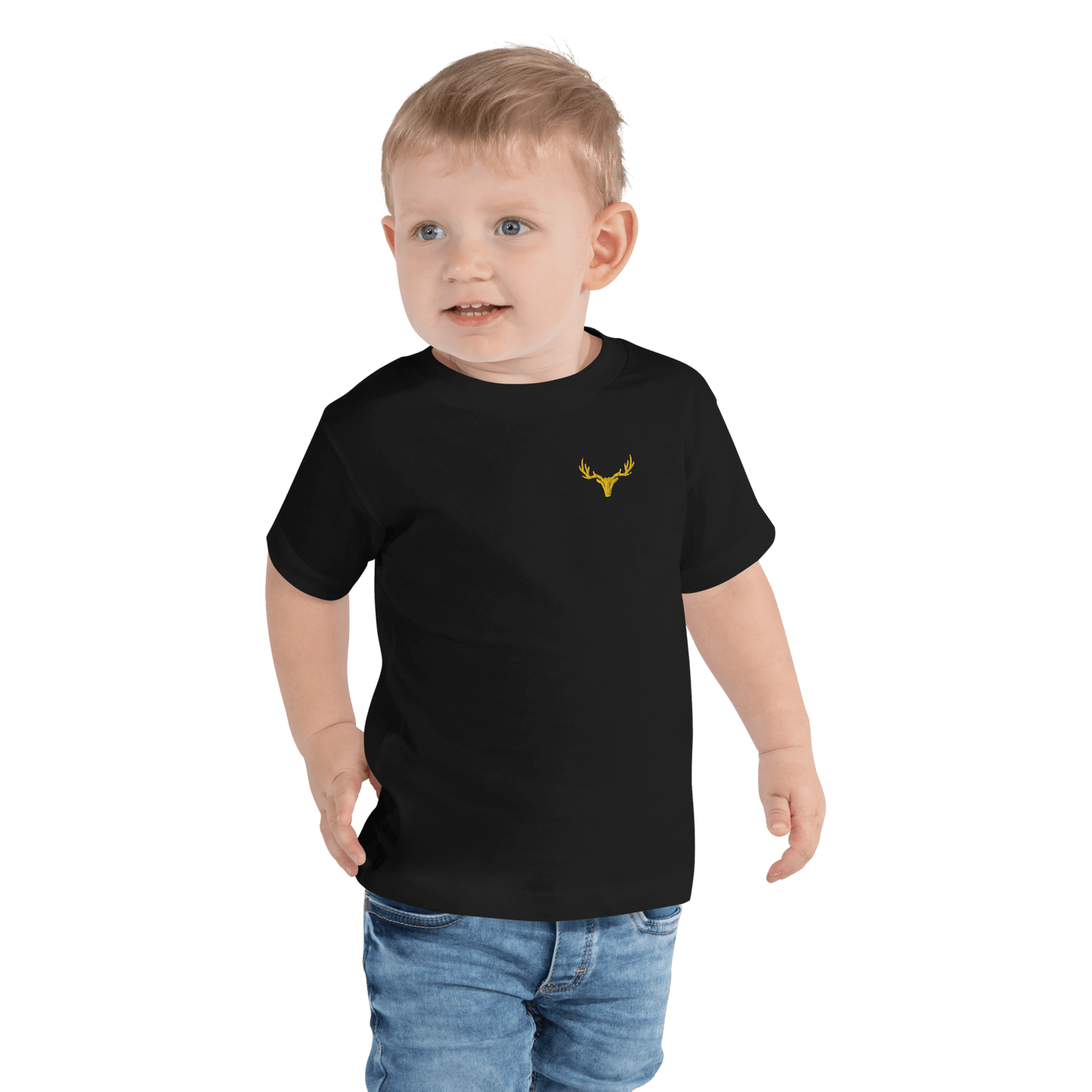 Kurzärmeliges Jagd T-Shirt für Kleinkinder mit Logo