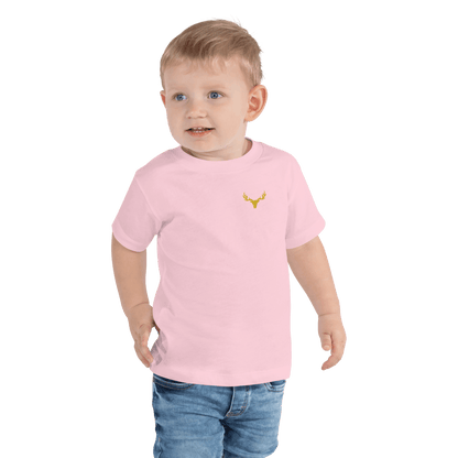 Kurzärmeliges Jagd T-Shirt für Kleinkinder mit Logo