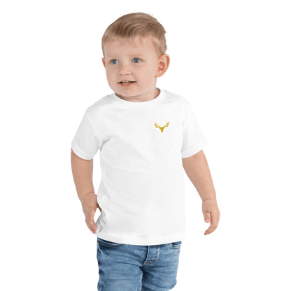 Kurzärmeliges Jagd T-Shirt für Kleinkinder mit Logo