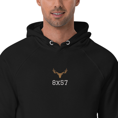 Herren Jagd Hoodie aus der "Kaliber Serie" 8x57 (bestickt)