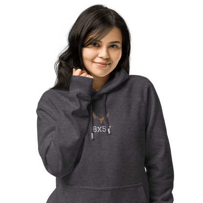 Damen Jagd Hoodie aus der "Kaliber Serie" 8x57 (bestickt)