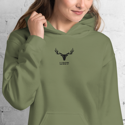 Hoodie „Liegt“ für Jäger