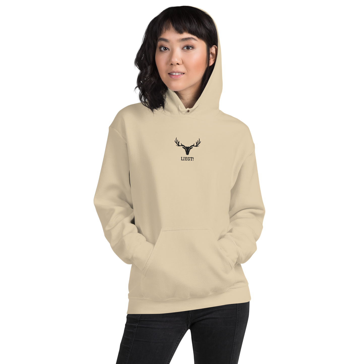 Hoodie „Liegt“ für Jäger