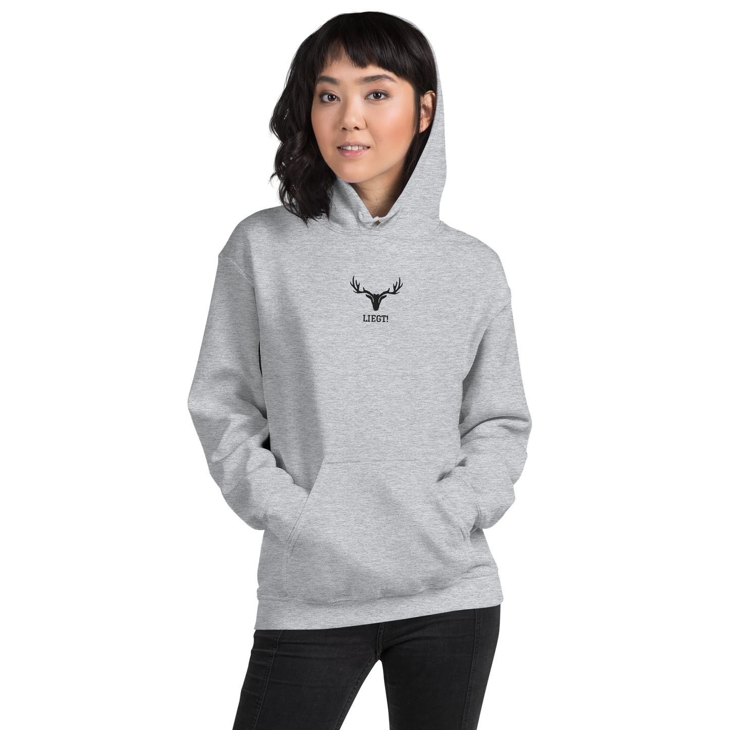 Hoodie „Liegt“ für Jäger