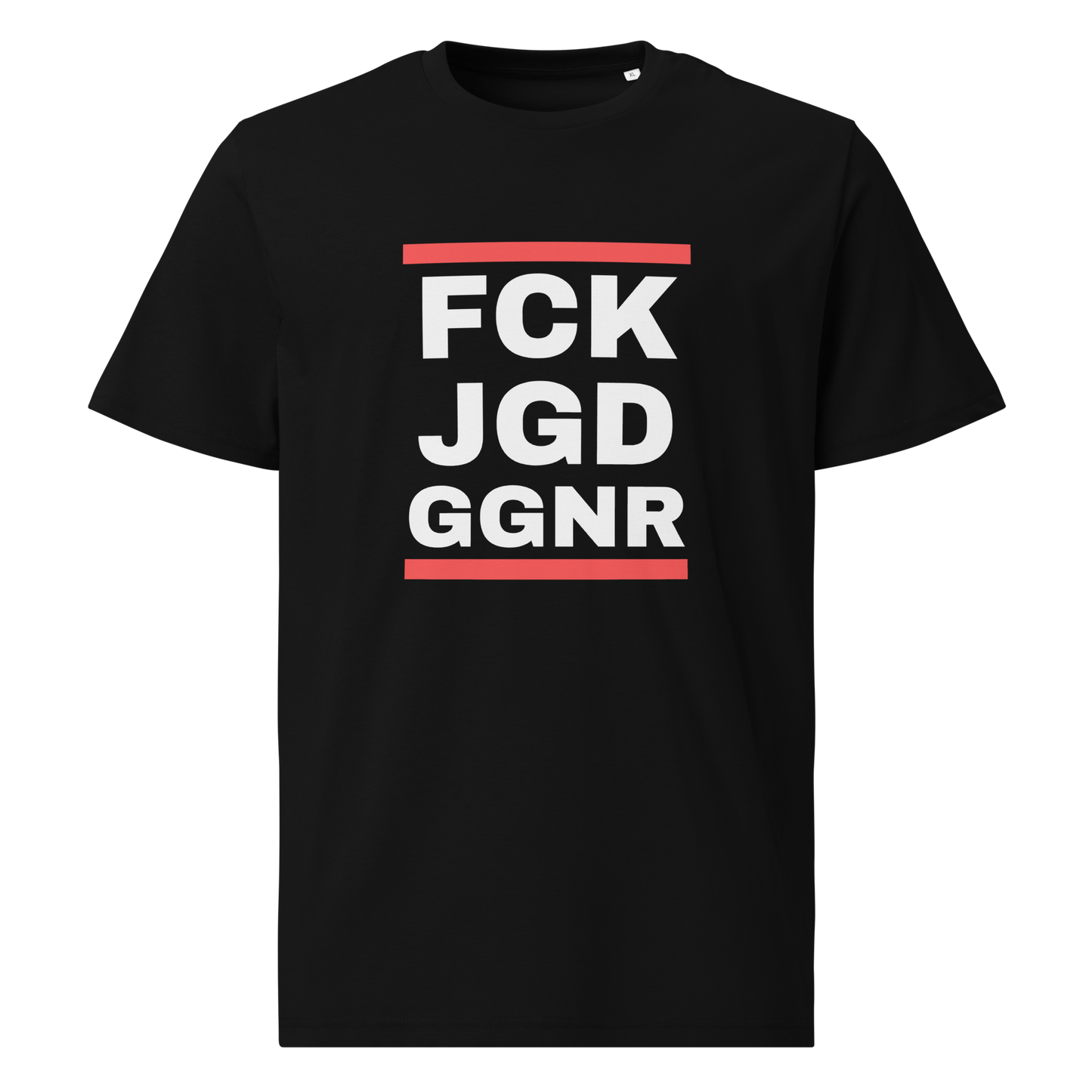 FCK JGD GGNR Herren-Bio-Baumwoll-T-Shirt - weiß