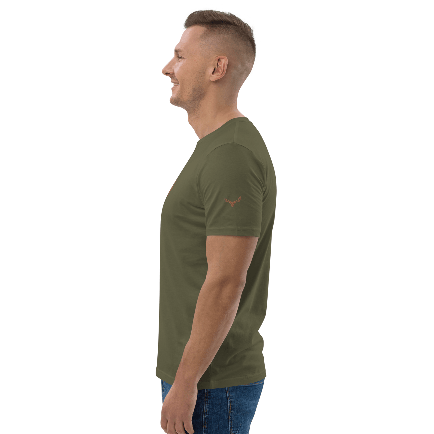 "Rehwildjäger" Herren Bio-Baumwoll-T-Shirt