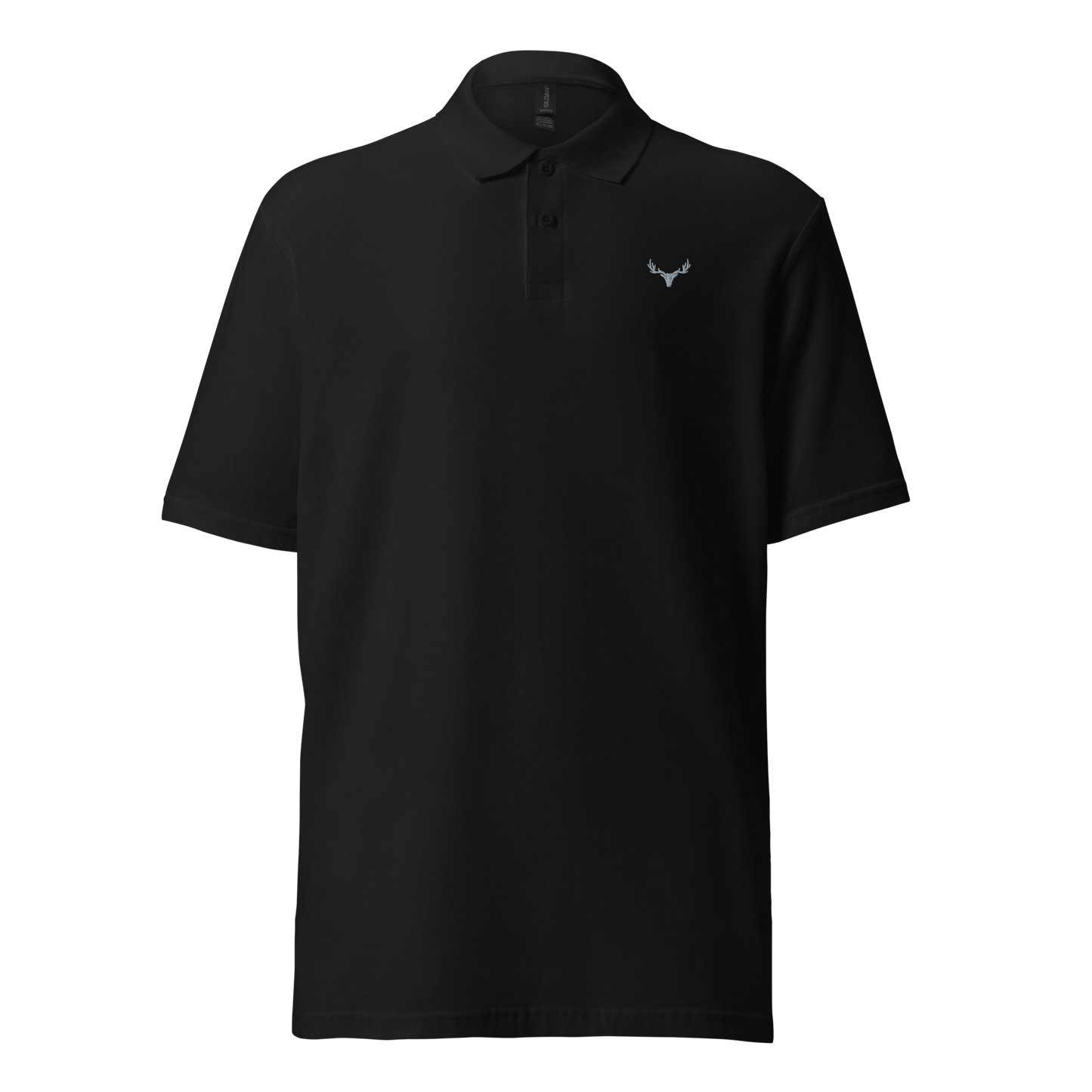 Jagd Unisex Piqué-Poloshirt mit Logo (grau)