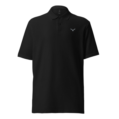 Jagd Unisex Piqué-Poloshirt mit Logo (grau)