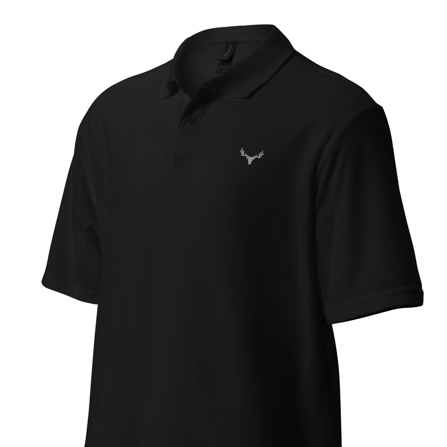 Jagd Unisex Piqué-Poloshirt mit Logo (grau)