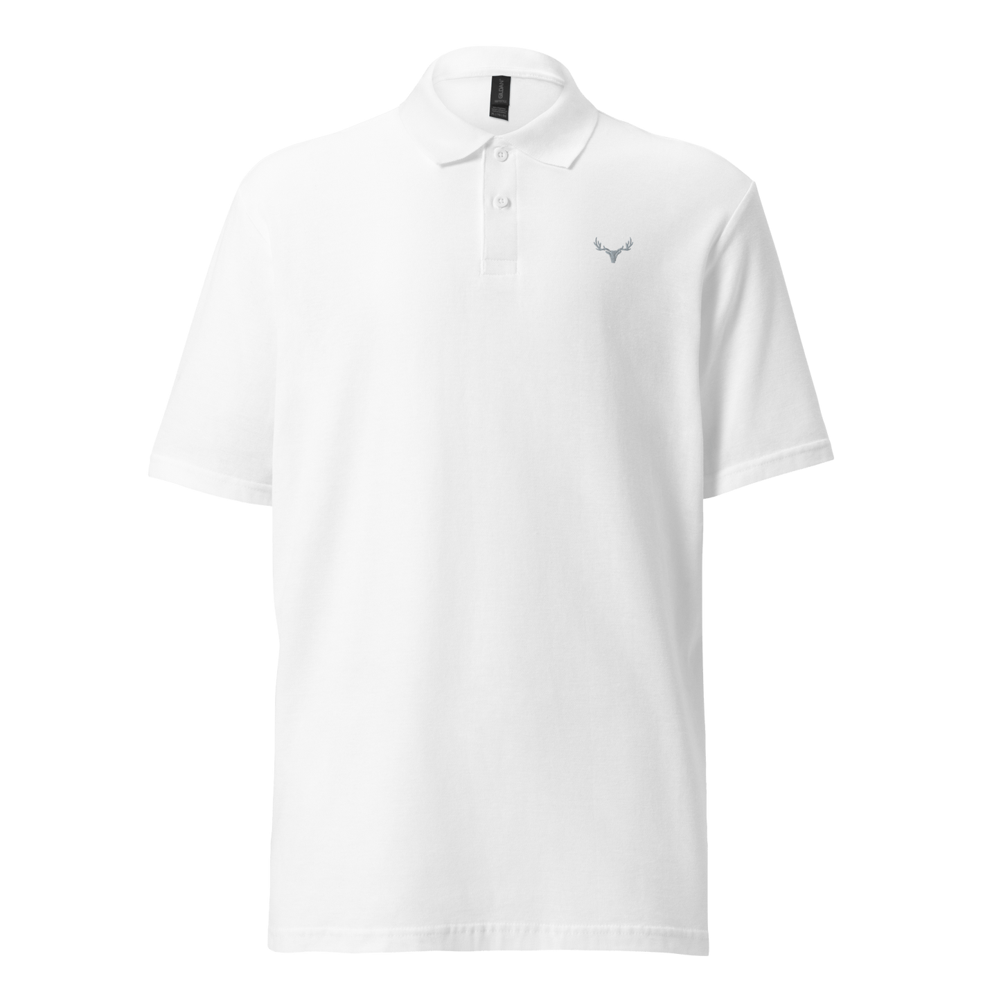 Jagd Unisex Piqué-Poloshirt mit Logo (grau)