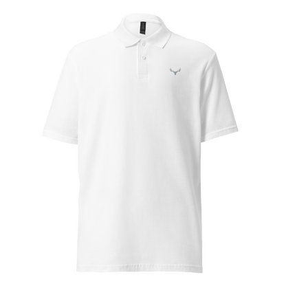 Jagd Unisex Piqué-Poloshirt mit Logo (grau)