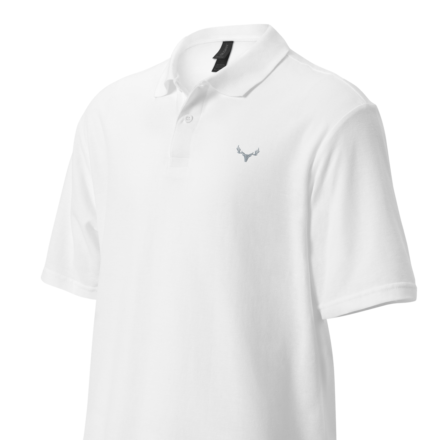 Jagd Unisex Piqué-Poloshirt mit Logo (grau)