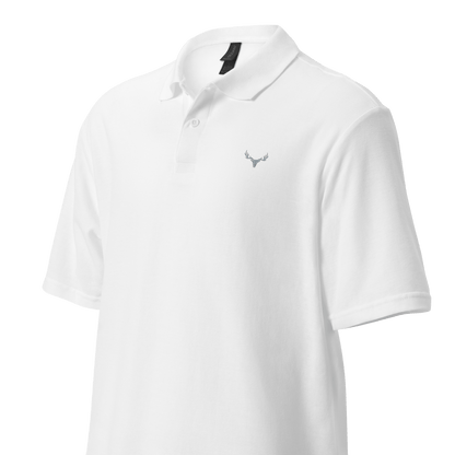 Jagd Unisex Piqué-Poloshirt mit Logo (grau)