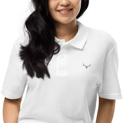 Jagd Unisex Piqué-Poloshirt mit Logo (grau)