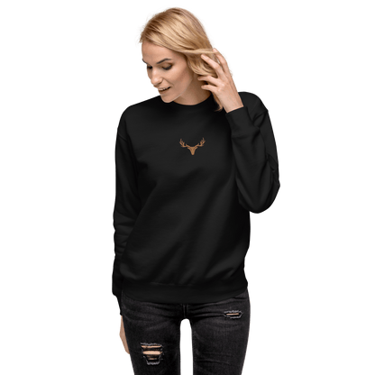 Damen Premium-Pullover bestickt mit Logo