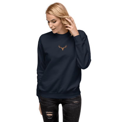 Damen Premium-Pullover bestickt mit Logo