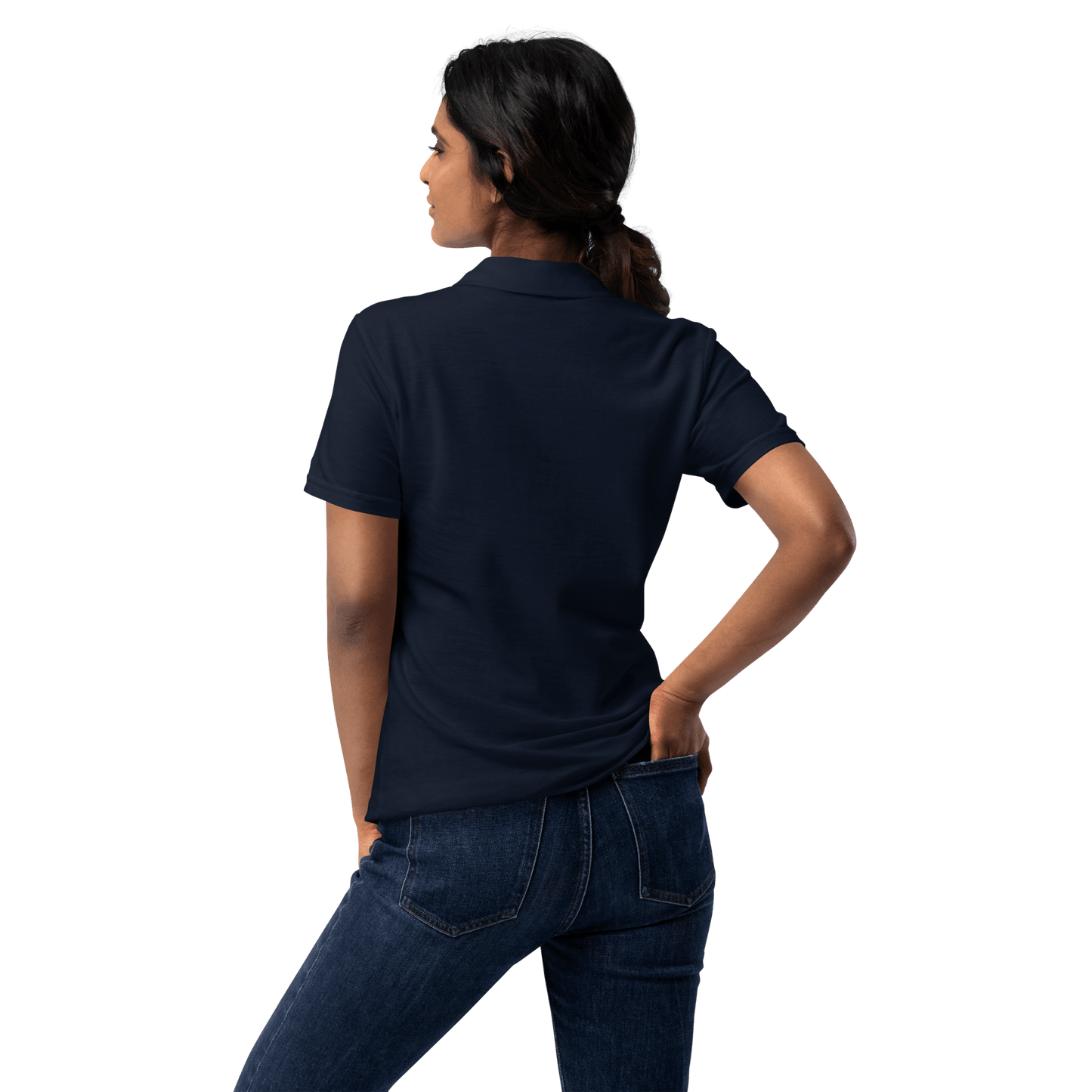 Jagd Piqué-Poloshirt für Damen mit Logo (flamingo-rot)